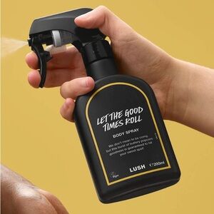 Lush Let The Good Times Roll Body Spray - Black and Yellow